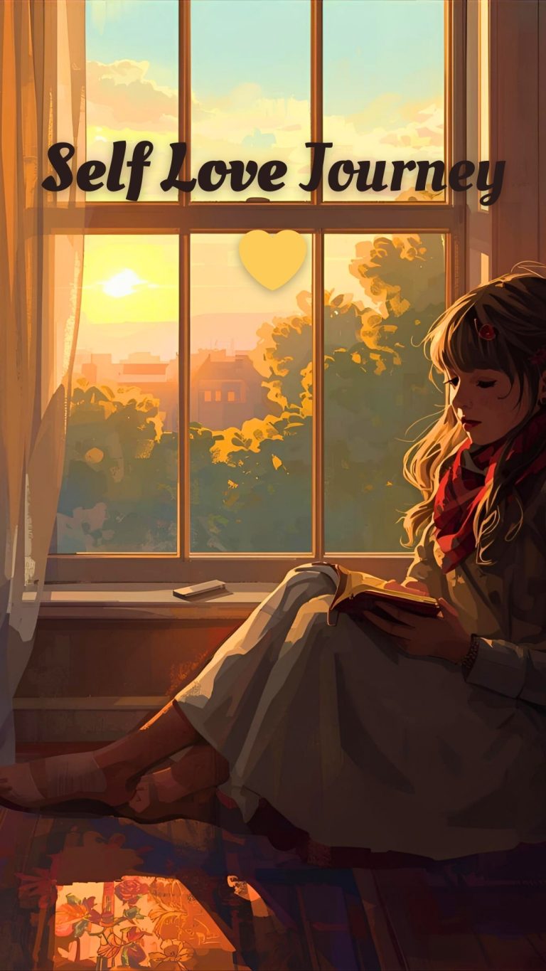girl journaling near a window during sunrise peaceful self love journey aesthetic